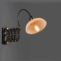 Vintage Industrial American Country Restaurant Ložnice Studie Kreativní lampa do uličky Teleskopická železná nástěnná lampa