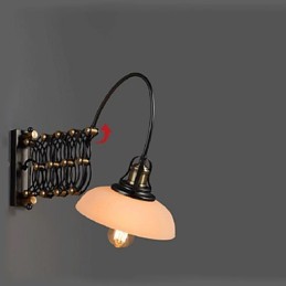Vintage Industrial American Country Restaurant Ložnice Studie Kreativní lampa do uličky Teleskopická železná nástěnná lampa