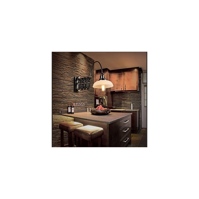 Vintage Industrial American Country Restaurant Ložnice Studie Kreativní lampa do uličky Teleskopická železná nástěnná lampa