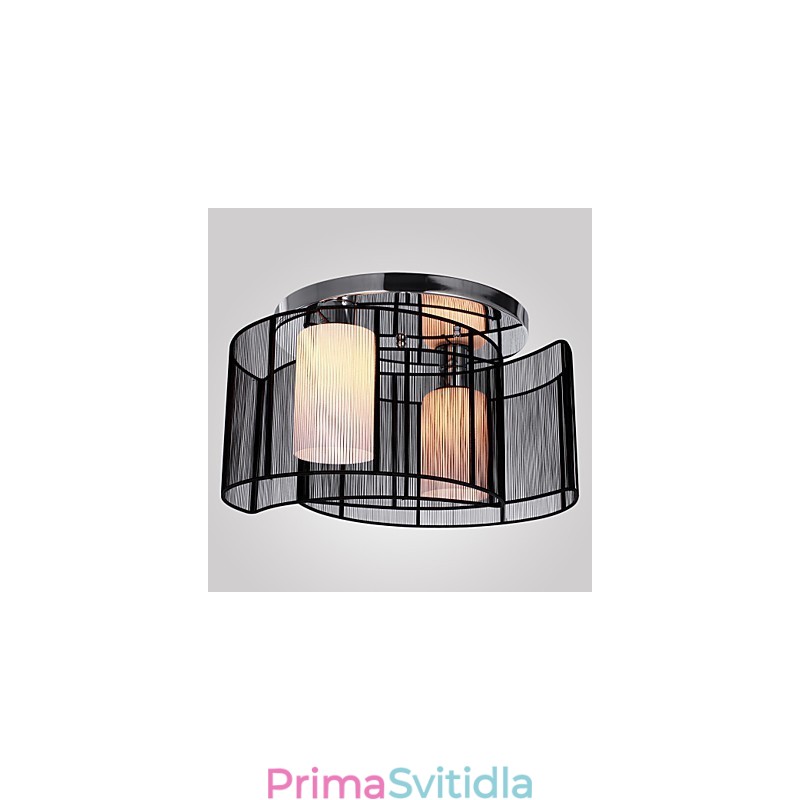 Stropní svítidlo moderní design 2 světla černá