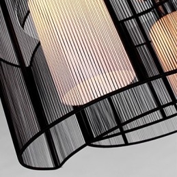 Stropní svítidlo moderní design 2 světla černá