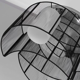 Stropní svítidlo moderní design 2 světla černá