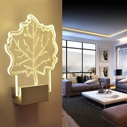 Akrylová nástěnná lampa PVC lampa Light Chip Moderní současný kov