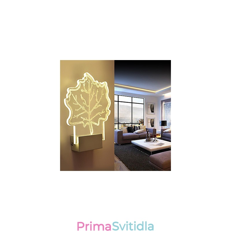 Akrylová nástěnná lampa PVC lampa Light Chip Moderní současný kov