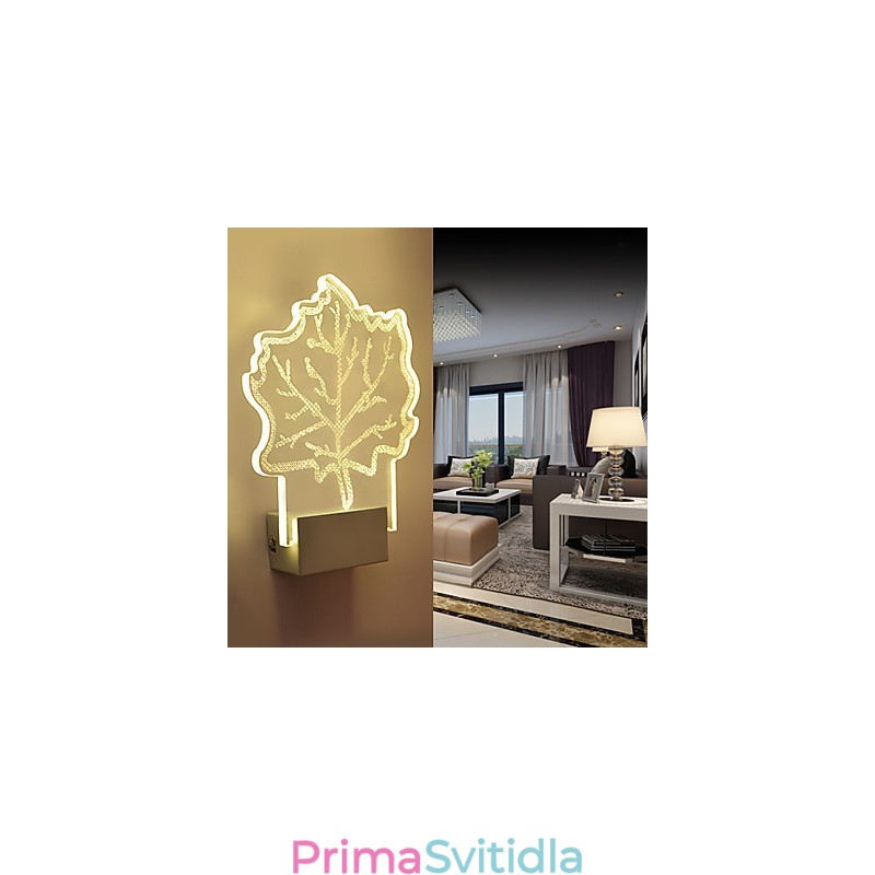 Akrylová nástěnná lampa PVC lampa Light Chip Moderní současný kov
