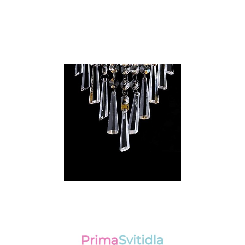 Elegantní křišťálové nástěnné svítidlo s 1 světlem