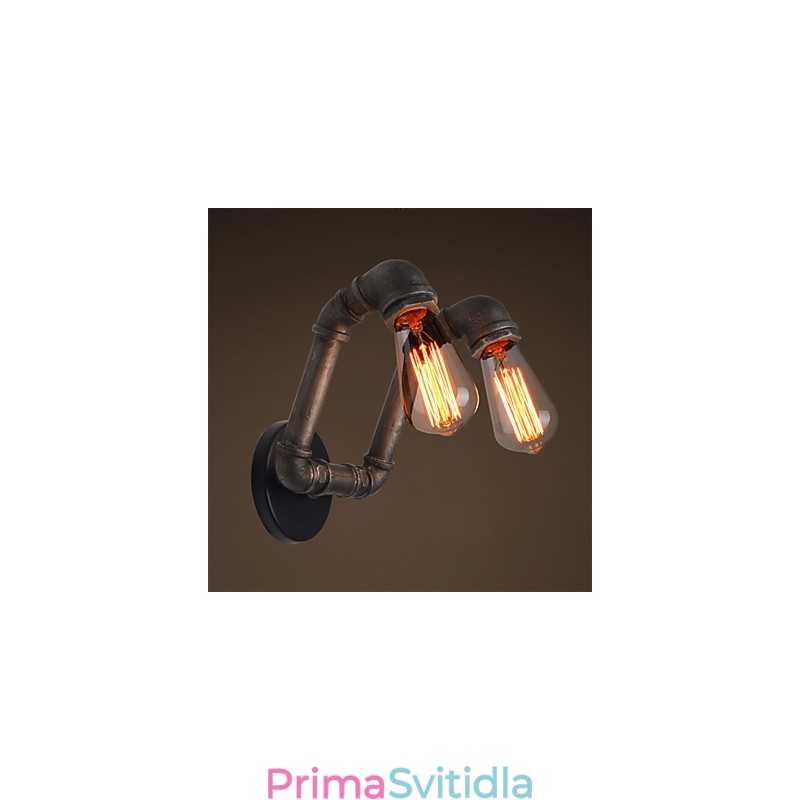 Retro kovová nástěnná lampa pro kavárnu