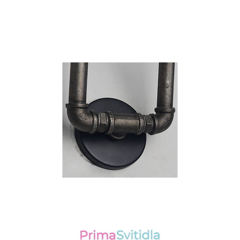 Retro kovová nástěnná lampa pro kavárnu