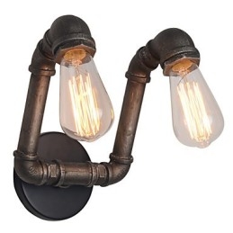 Retro kovová nástěnná lampa pro kavárnu