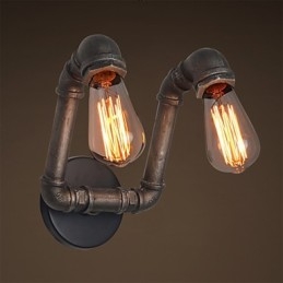 Retro kovová nástěnná lampa pro kavárnu