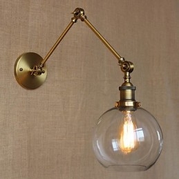 Nástěnné svítidla Swing Lights Nástěnná světla na čtení Crystal Mini Style Rustic Lodge Metal