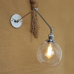 Nástěnné svítidla Swing Lights Nástěnná světla na čtení Crystal Mini Style Rustic Lodge Metal