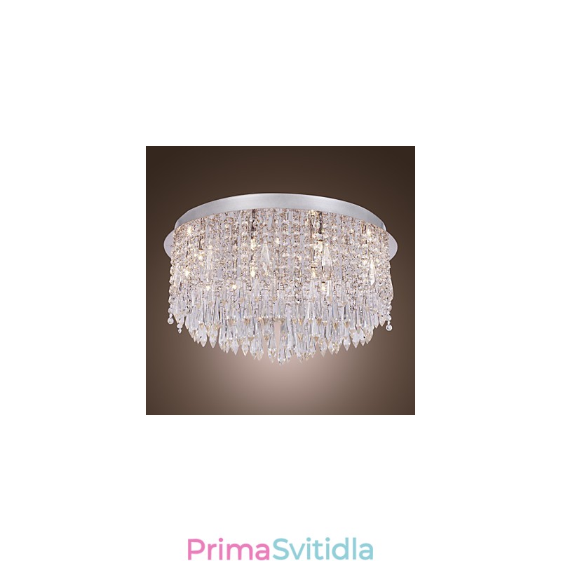 Moderní zapuštěný držák Crystal Chrome
