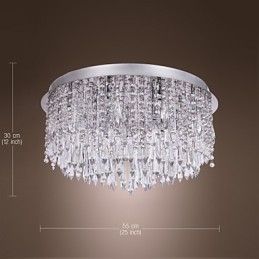 Moderní zapuštěný držák Crystal Chrome