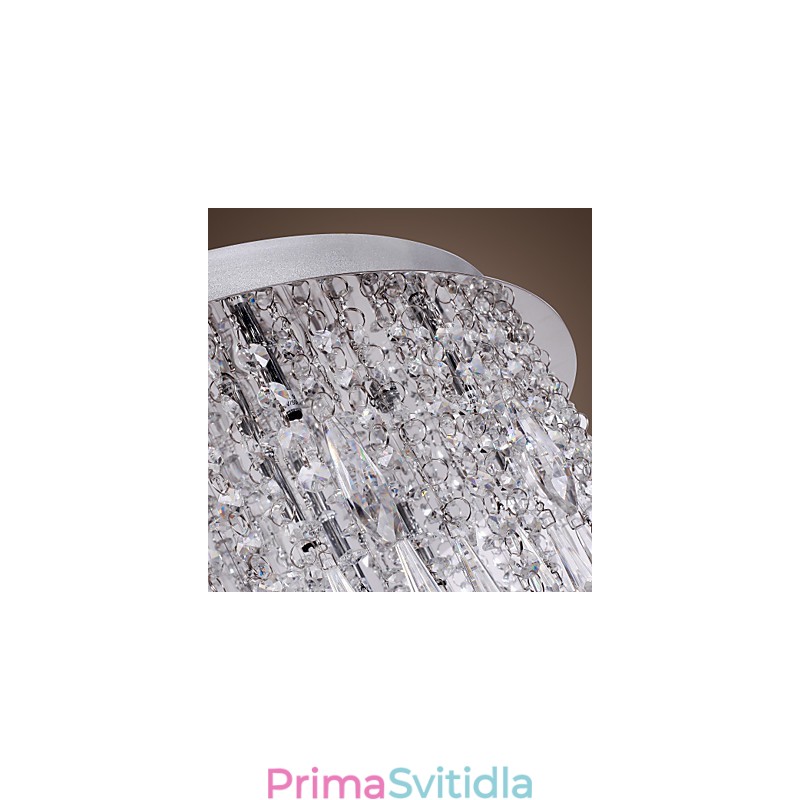 Moderní zapuštěný držák Crystal Chrome