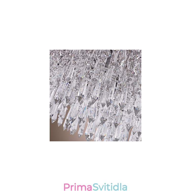 Moderní zapuštěný držák Crystal Chrome