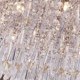 Moderní zapuštěný držák Crystal Chrome