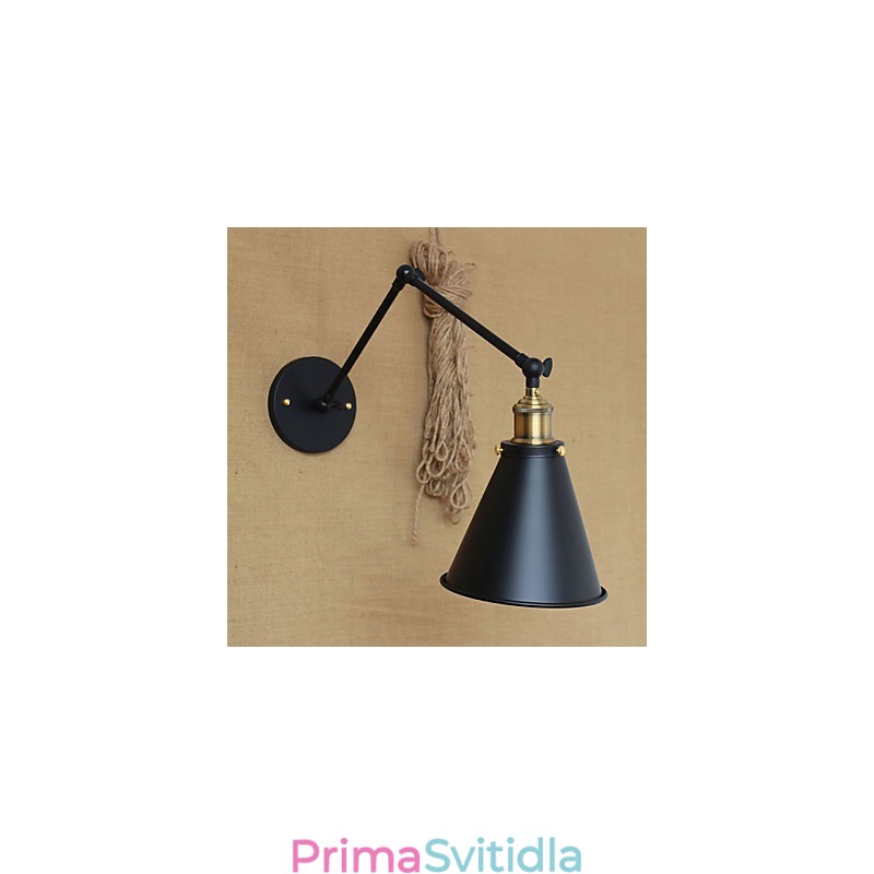 Nástěnná svítidla Swing Lights Nástěnná světla na čtení Mini styl Rustic Lodge Metal