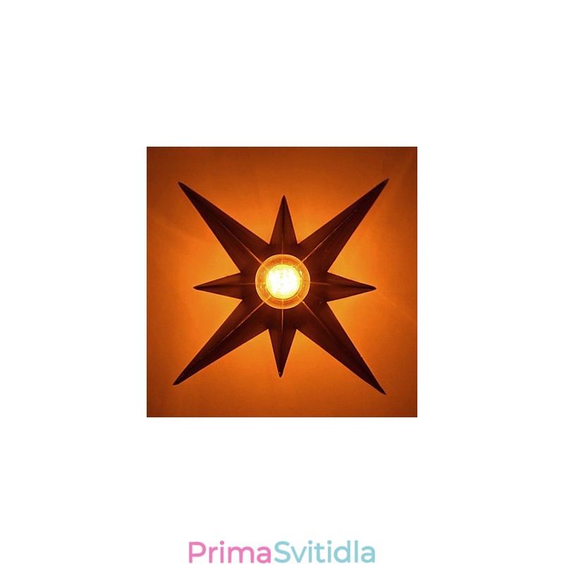 Stručné osvětlení pěticípé hvězdy Personalizované moderní nástěnné svítidlo pro dětské bydlení