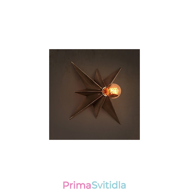 Stručné osvětlení pěticípé hvězdy Personalizované moderní nástěnné svítidlo pro dětské bydlení