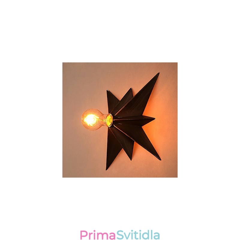 Stručné osvětlení pěticípé hvězdy Personalizované moderní nástěnné svítidlo pro dětské bydlení
