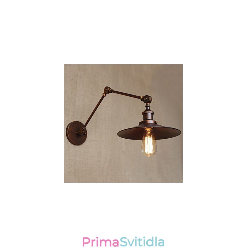 Nástěnná svítidla Swing Lights Nástěnná světla na čtení Mini styl Rustic Lodge Metal