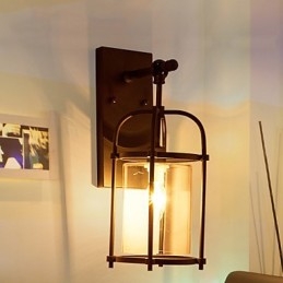 Svítidla s kreativním průmyslovým vzhledem Nástěnná svítidla ve stylu Severní Ameriky s žárovkou Edison Flétna uvnitř barových dekoračních světel