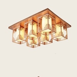 Lampy v čínském stylu Iron Stropní Osvětlení Atmosféra