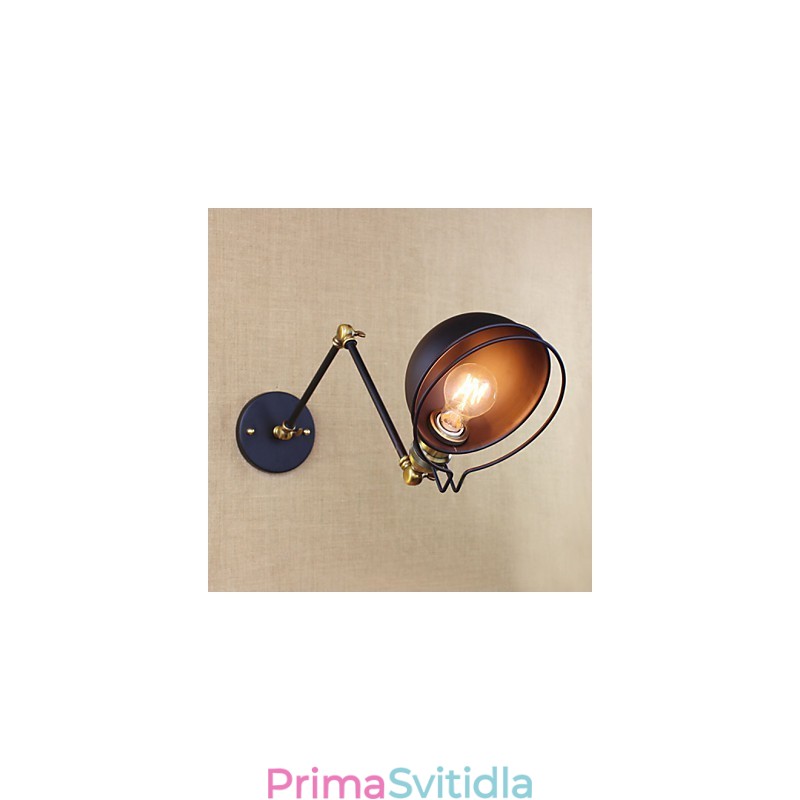 Nástěnná svítidla Swing Lights Nástěnná světla na čtení Mini styl Rustic Lodge Metal