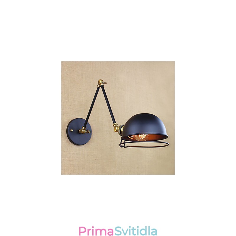 Nástěnná svítidla Swing Lights Nástěnná světla na čtení Mini styl Rustic Lodge Metal