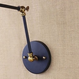 Nástěnná svítidla Swing Lights Nástěnná světla na čtení Mini styl Rustic Lodge Metal