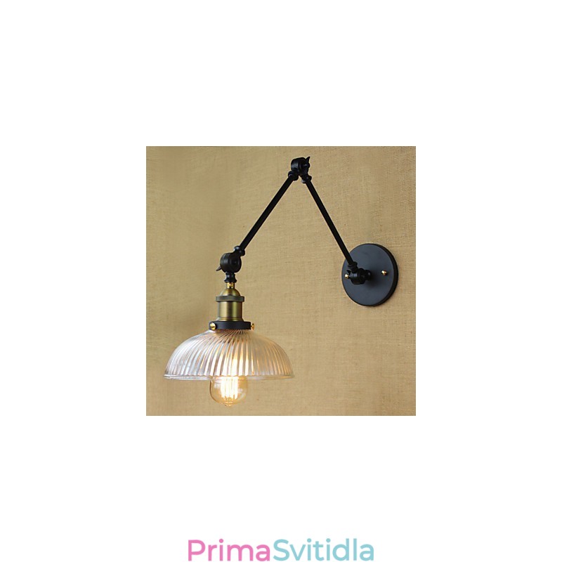 Nástěnná svítidla Swing Lights Nástěnná světla na čtení Mini styl Rustic Lodge Metal