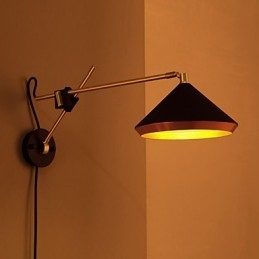 Venkovské průmyslové větrné obnovy starověkých způsobů Kované železné vahadlo skládané nástěnné lampy