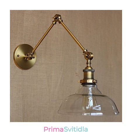 Designová lampa ve stylu LOFT Moderní skleněná bronzová kavárna dekorativní nástěnná lampa Designová lampa ve stylu LOFT Moderní skleněná bronzová kavárna dekorativní nástěnná lampa