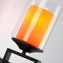 Retro skleněné jednoduché nástěnné svítidlo s jednou hlavou Světlé nástěnné svícny Crystal Modern Contemporary Metal