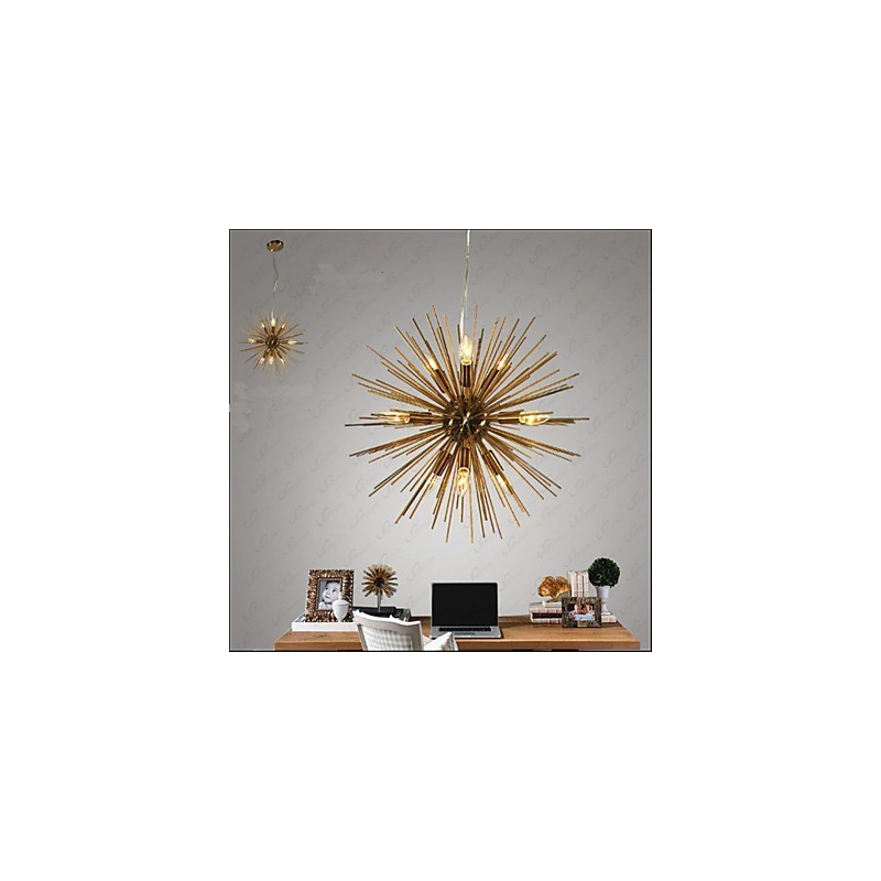 Lustr Retro Imitation Copper Creative line 10 Lights