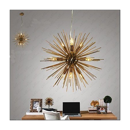 Lustr Retro Imitation Copper Creative line 10 Lights Lustr Retro Imitation Copper Creative line 10 Lights