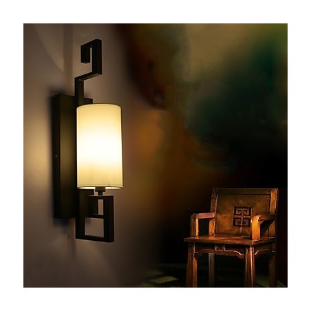 Moderní starožitná lampa v americkém stylu Obývací pokoj Ložnice Hotelové pokoje Bílá látková nástěnná lampa Moderní starožitná lampa v americkém stylu Obývací pokoj Ložnice Hotelové pokoje Bílá látková nástěnná lampa