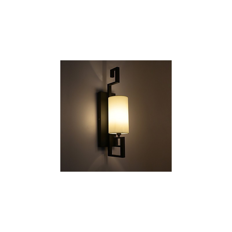 Moderní starožitná lampa v americkém stylu Obývací pokoj Ložnice Hotelové pokoje Bílá látková nástěnná lampa