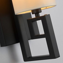 Moderní starožitná lampa v americkém stylu Obývací pokoj Ložnice Hotelové pokoje Bílá látková nástěnná lampa