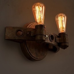 American Creative Restoring Ancient Ways Kované železné mačety v nástěnných lampách