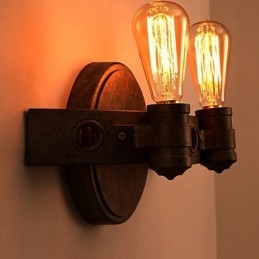 American Creative Restoring Ancient Ways Kované železné mačety v nástěnných lampách
