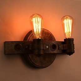 American Creative Restoring Ancient Ways Kované železné mačety v nástěnných lampách