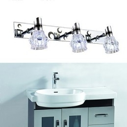 Nové nástěnné osvětlení Wash Jednobarevná bílá lampa pro přední zrcadlo Hardware kovové desky koupelnové nástěnné světlo