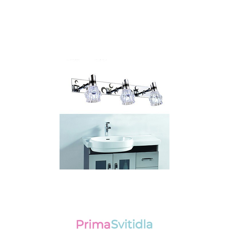 Nové nástěnné osvětlení Wash Jednobarevná bílá lampa pro přední zrcadlo Hardware kovové desky koupelnové nástěnné světlo