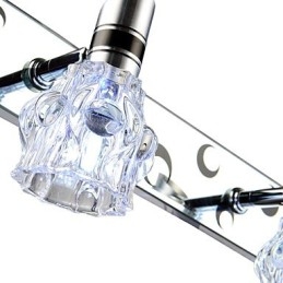 Nové nástěnné osvětlení Wash Jednobarevná bílá lampa pro přední zrcadlo Hardware kovové desky koupelnové nástěnné světlo