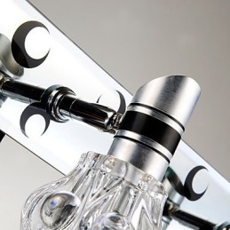 Nové nástěnné osvětlení Wash Jednobarevná bílá lampa pro přední zrcadlo Hardware kovové desky koupelnové nástěnné světlo