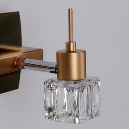 Křišťálové koupelnové osvětlení Modern Contemporary G4 Metal