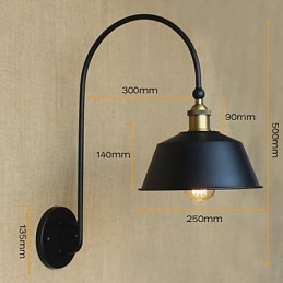 American Country LOFT Průmyslové stroje Lehký vítr Retro Villa Nostalgická Jídelna Žehlička Dekorativní nástěnná lampa