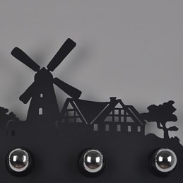 4 světla American Village Pastorační LOFT Styl Ložnice Ulička Iron Retro nástěnné lampy